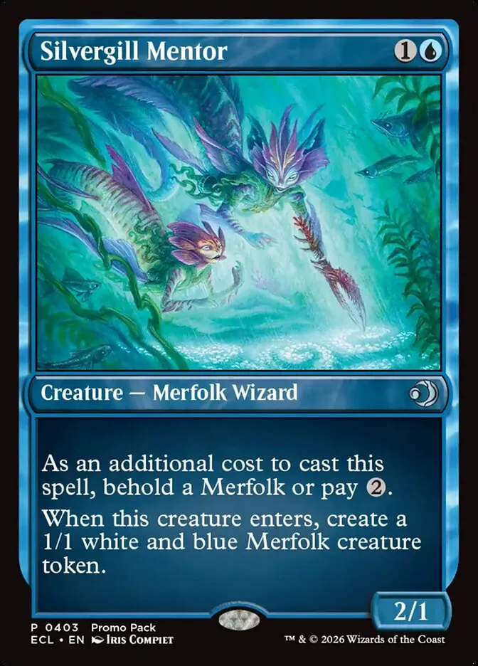 2026 Lorwyn Eclipsed Silvergill Mentor uncommon #403 uncommon card image