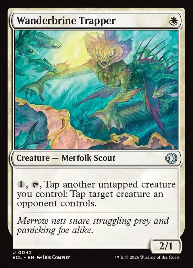 2026 Lorwyn Eclipsed Wanderbrine Trapper uncommon #42 uncommon card image