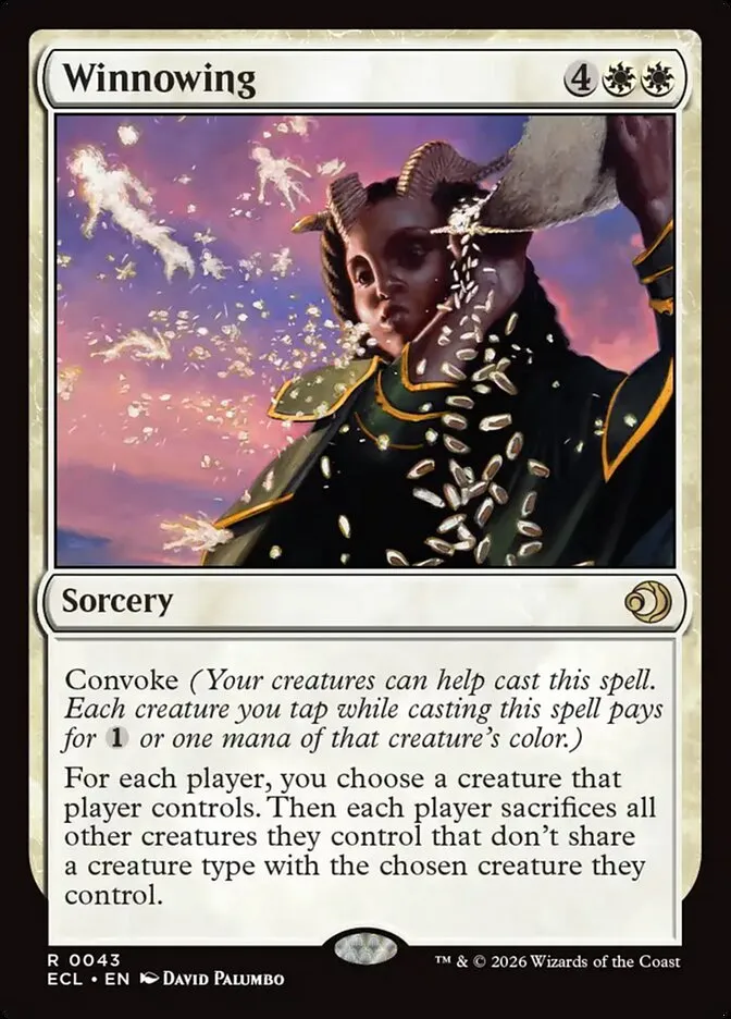 2026 Lorwyn Eclipsed Winnowing [Foil] rare #43 rare card image