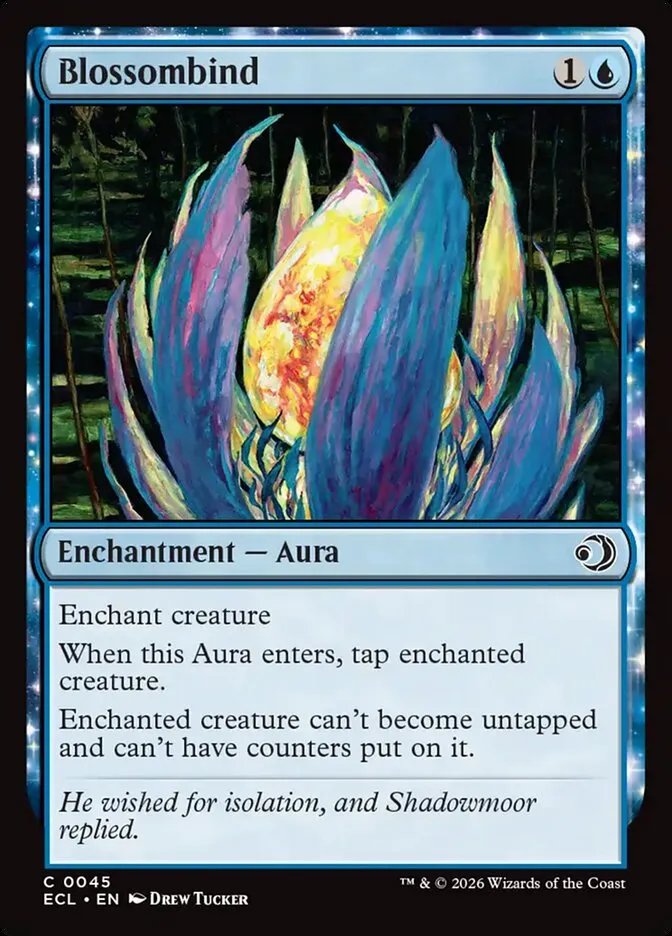 2026 Lorwyn Eclipsed Blossombind common #45 common card image