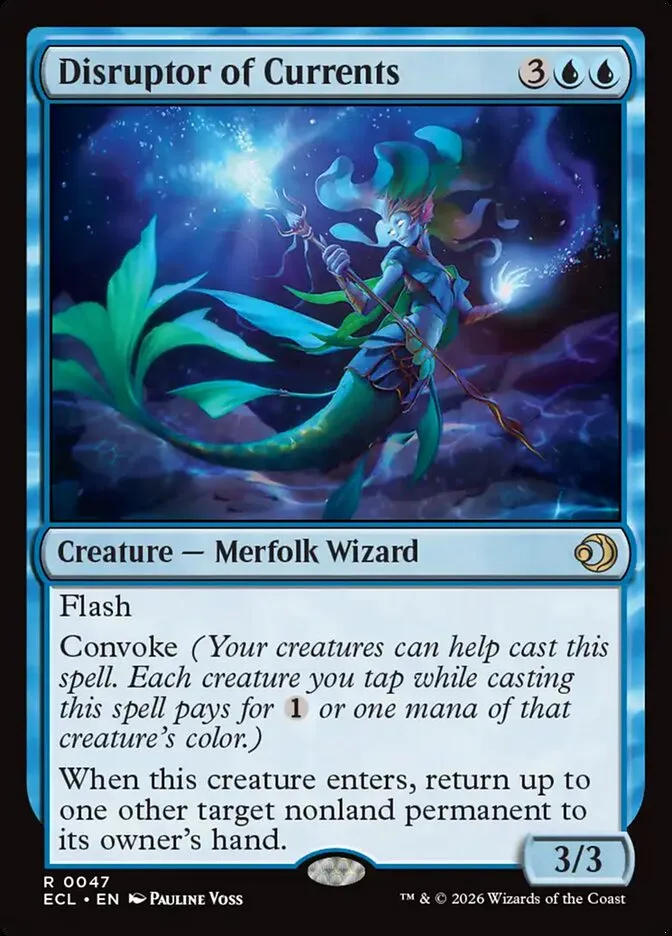2026 Lorwyn Eclipsed Disruptor of Currents [Foil] rare #47 rare card image