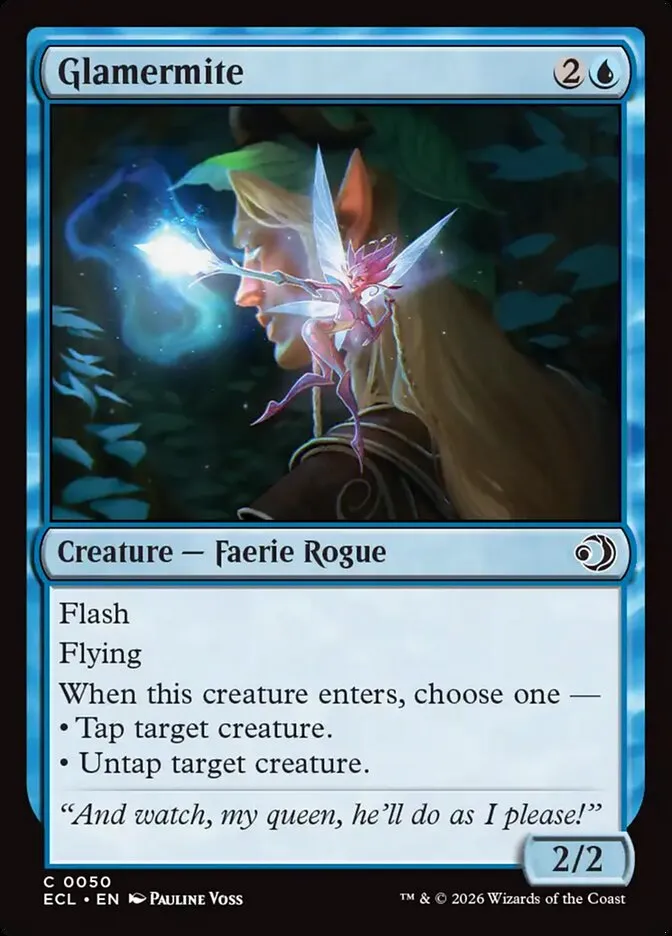 2026 Lorwyn Eclipsed Glamermite [Foil] common #50 common card image