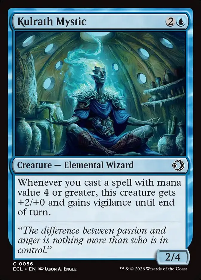 2026 Lorwyn Eclipsed Kulrath Mystic common #56 common card image