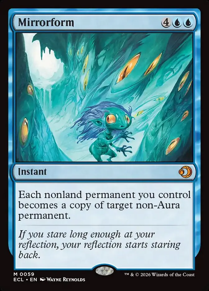2026 Lorwyn Eclipsed Mirrorform mythic #59 mythic card image