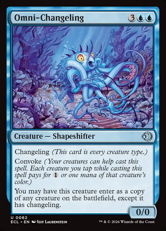2026 Lorwyn Eclipsed Omni-Changeling [Foil] uncommon #62 uncommon card image