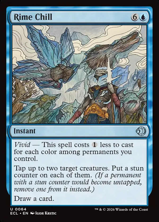 2026 Lorwyn Eclipsed Rime Chill [Foil] uncommon #64 uncommon card image