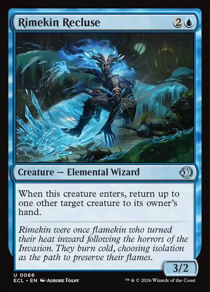 2026 Lorwyn Eclipsed Rimekin Recluse [Foil] uncommon #66 uncommon card image