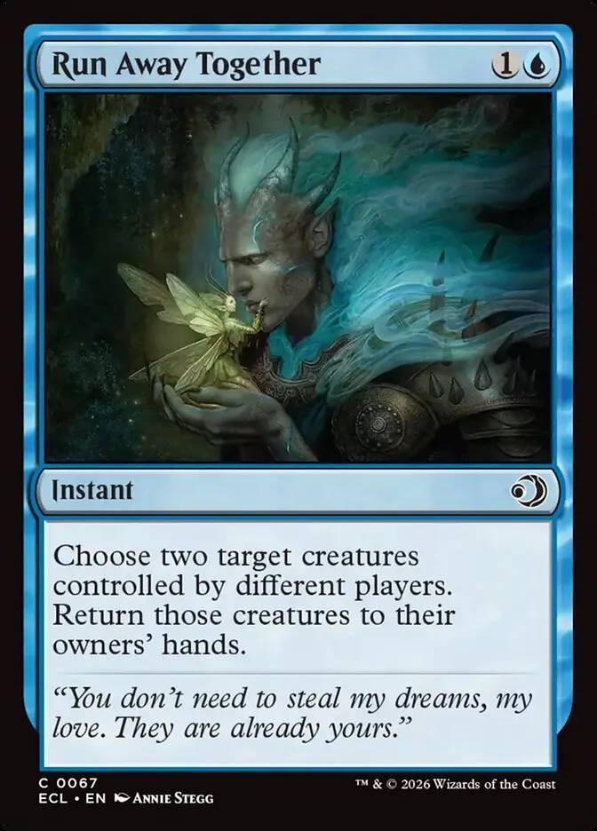2026 Lorwyn Eclipsed Run Away Together [Foil] common #67 common card image