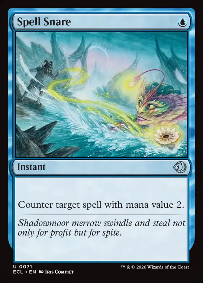 2026 Lorwyn Eclipsed Spell Snare [Foil] uncommon #71 uncommon card image