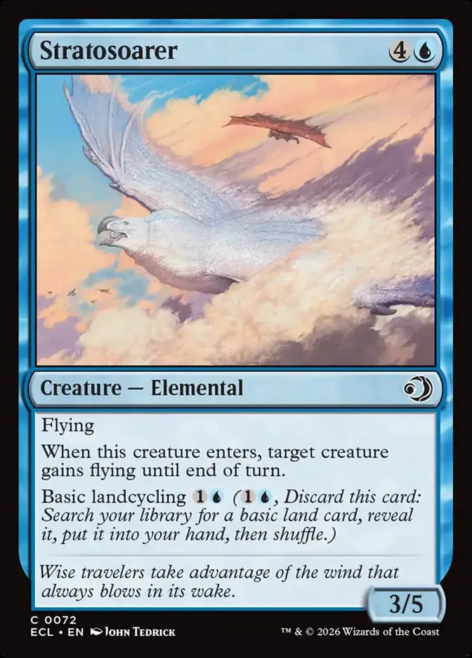 2026 Lorwyn Eclipsed Stratosoarer [Foil] common #72 common card image