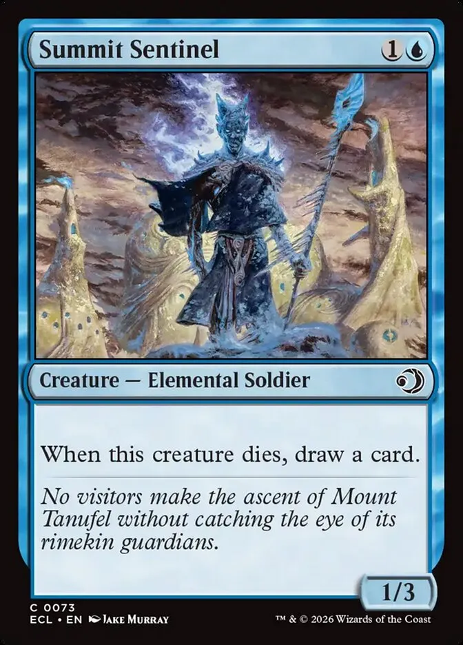 2026 Lorwyn Eclipsed Summit Sentinel common #73 common card image