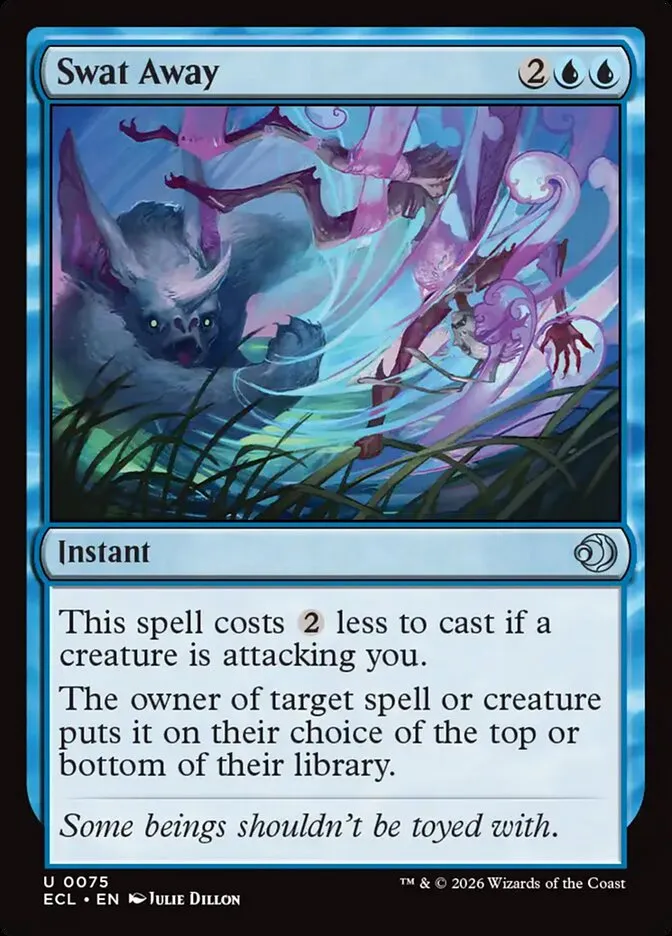 2026 Lorwyn Eclipsed Swat Away [Foil] uncommon #75 uncommon card image