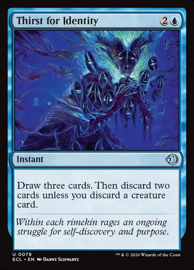 2026 Lorwyn Eclipsed Thirst for Identity uncommon #79 uncommon card image