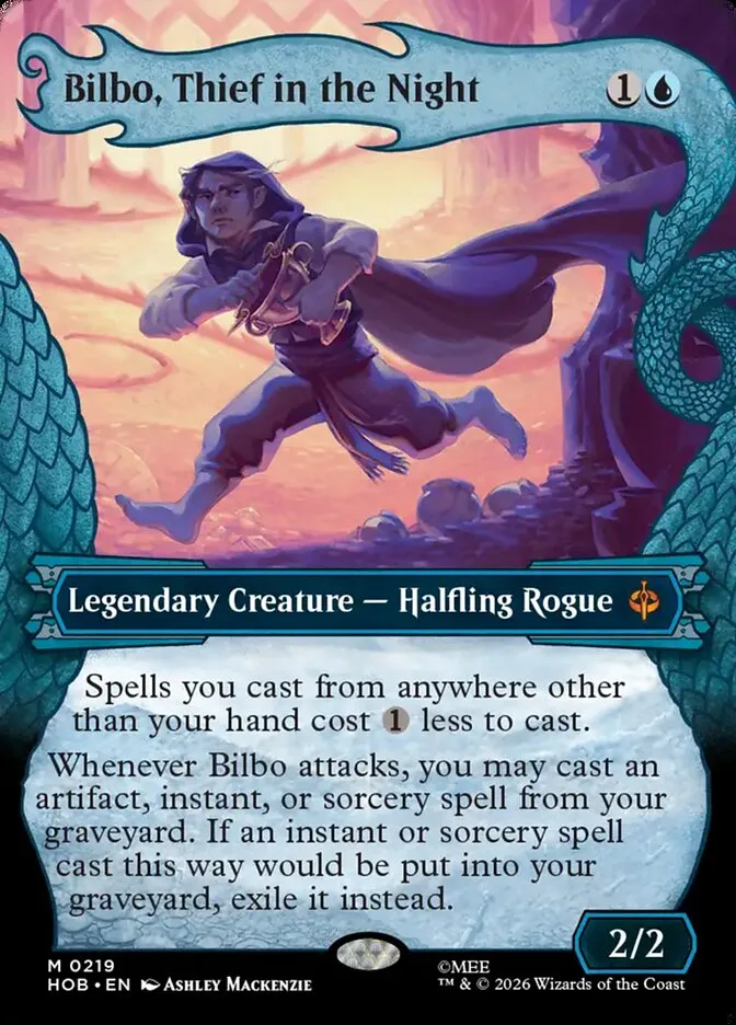 2026 The Hobbit Bilbo, Thief in the Night mythic #219 mythic card image