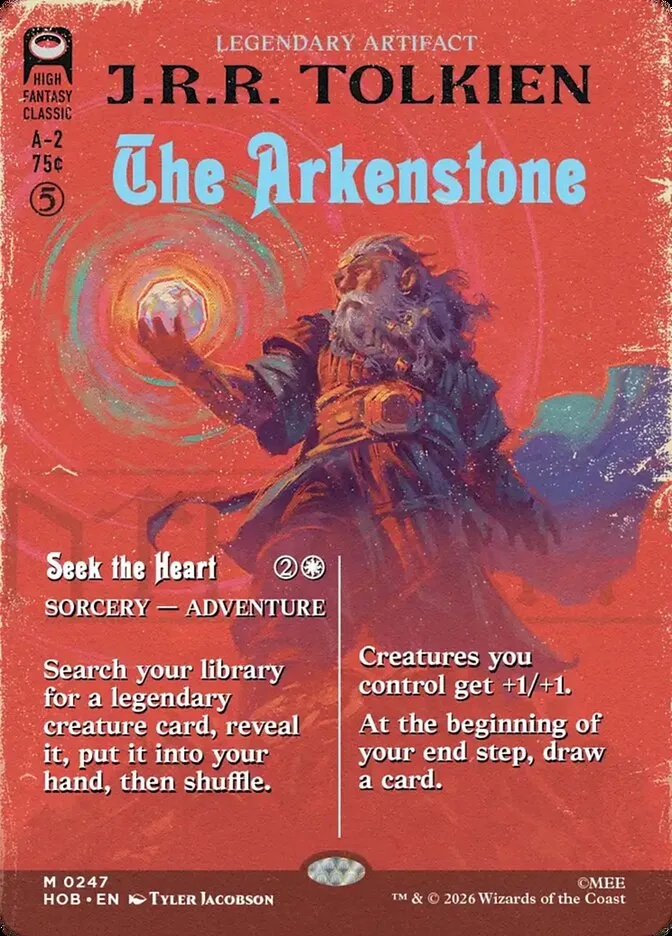 2026 The Hobbit The Arkenstone // Seek the Heart mythic #247 mythic card image