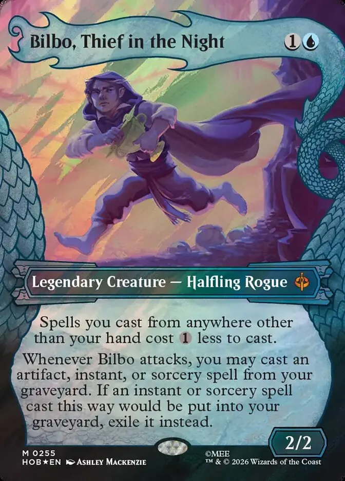 2026 The Hobbit Bilbo, Thief in the Night mythic #255 mythic card image
