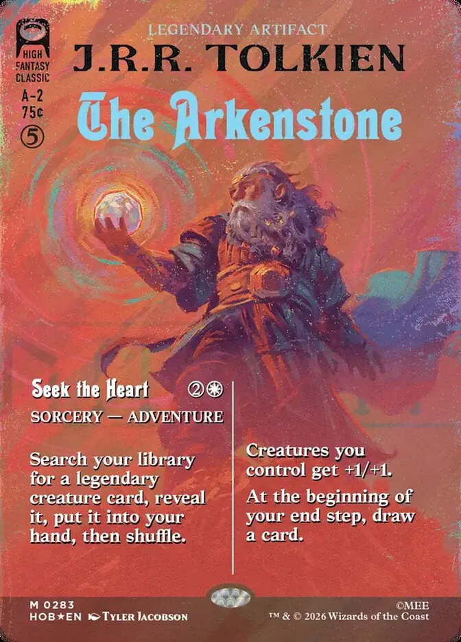 2026 The Hobbit The Arkenstone // Seek the Heart mythic #283 mythic card image