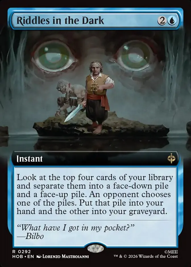 2026 The Hobbit Riddles in the Dark rare #292 rare card image