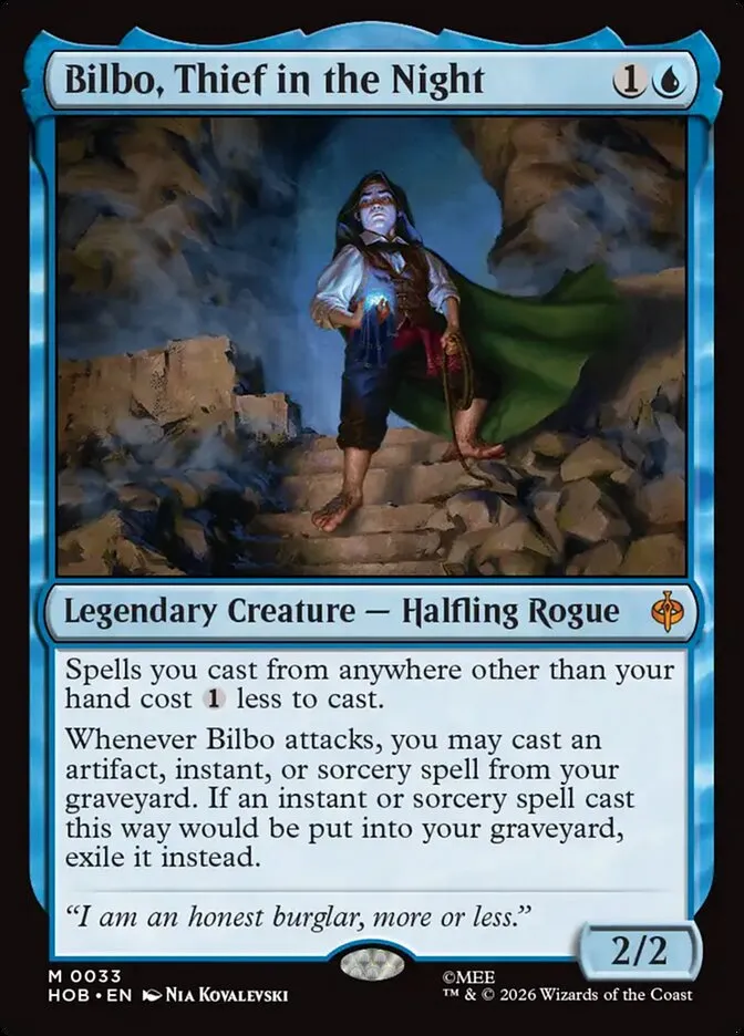 2026 The Hobbit Bilbo, Thief in the Night mythic #33 mythic card image