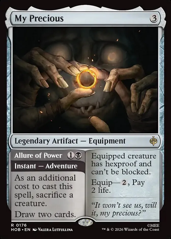 2026 The Hobbit My Precious // Allure of Power rare #176 rare card image