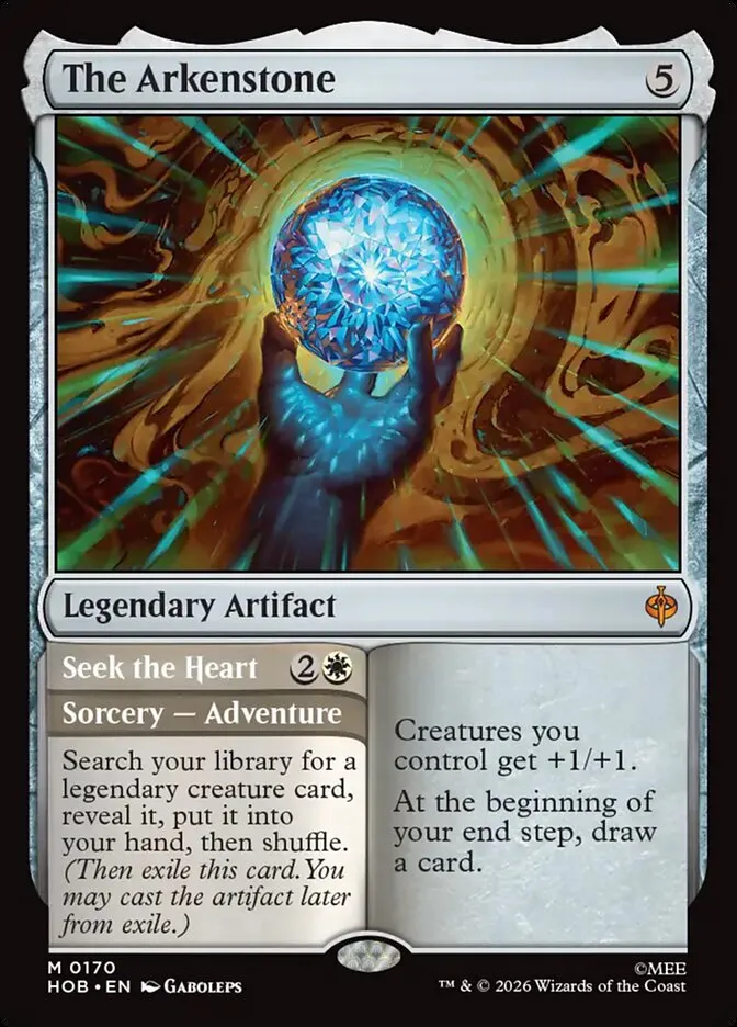 2026 The Hobbit The Arkenstone // Seek the Heart mythic #170 mythic card image