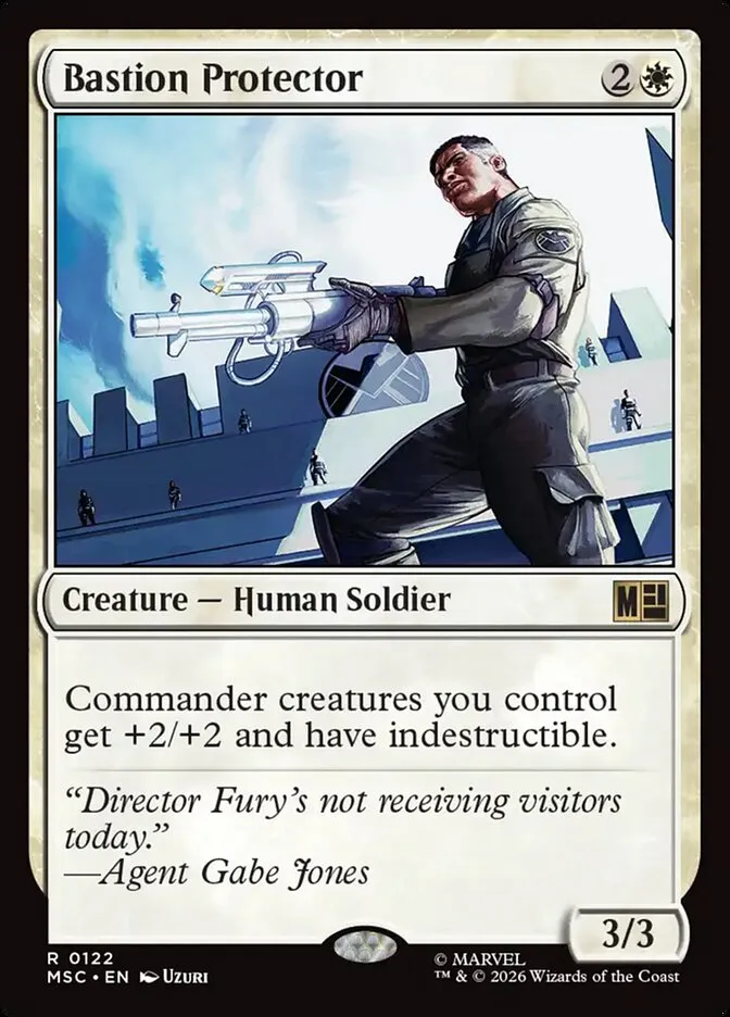 2026 Marvel Super Heroes Commander Bastion Protector rare #122 rare card image