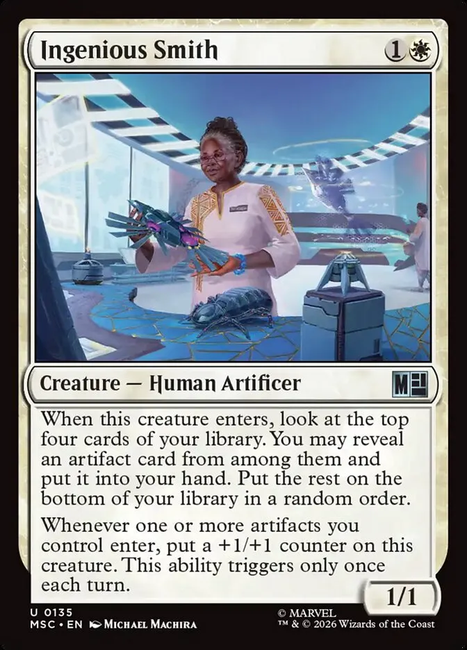 2026 Marvel Super Heroes Commander Ingenious Smith uncommon #135 uncommon card image