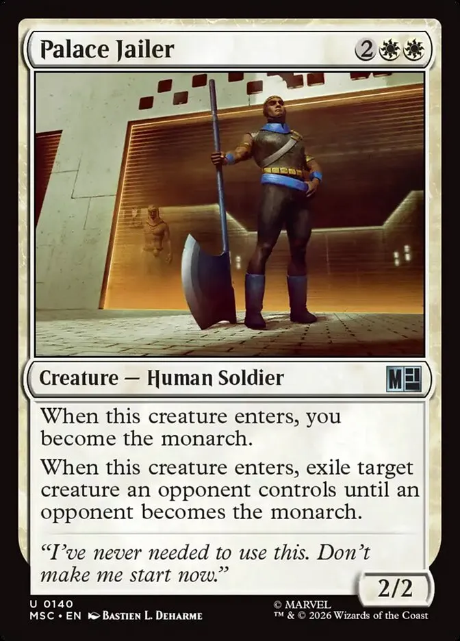 2026 Marvel Super Heroes Commander Palace Jailer uncommon #140 uncommon card image