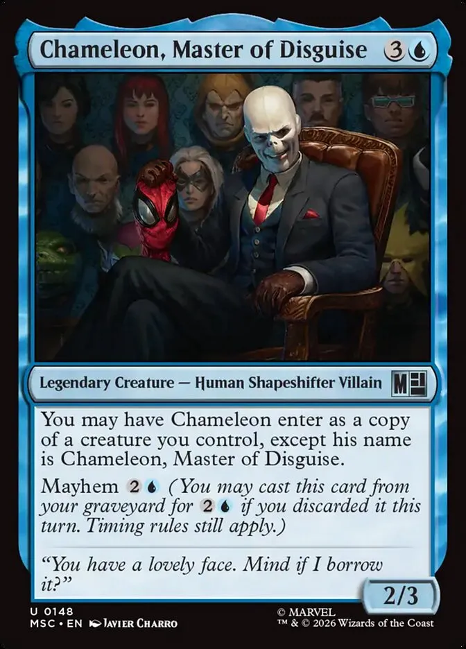2026 Marvel Super Heroes Commander Chameleon, Master of Disguise uncommon #148 uncommon card image