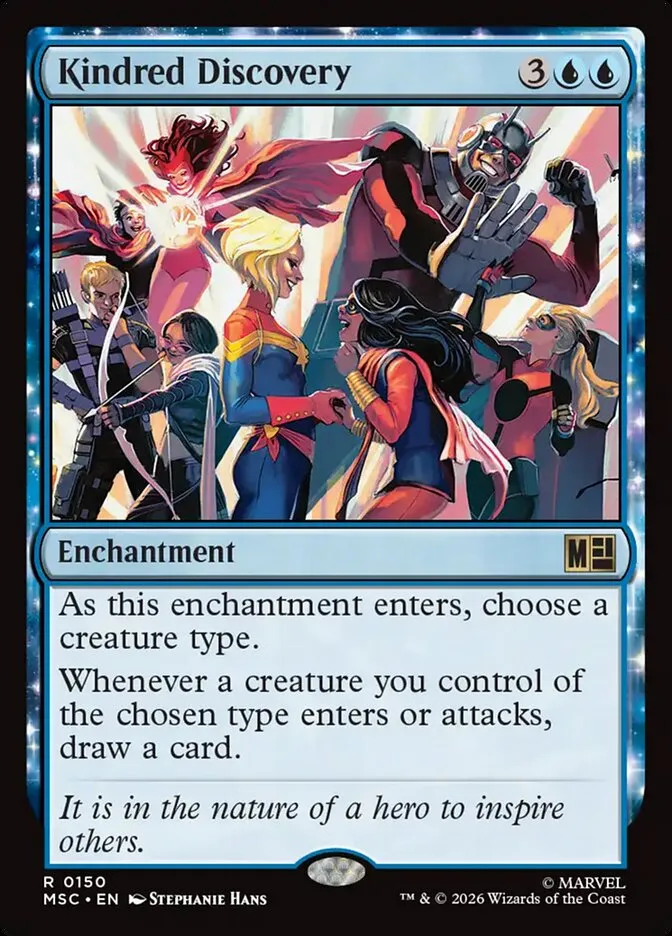 2026 Marvel Super Heroes Commander Kindred Discovery rare #150 rare card image