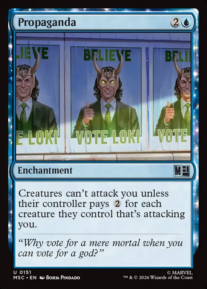 2026 Marvel Super Heroes Commander Propaganda uncommon #151 uncommon card image