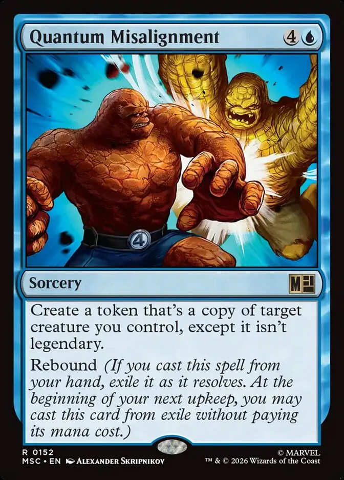 2026 Marvel Super Heroes Commander Quantum Misalignment rare #152 rare card image