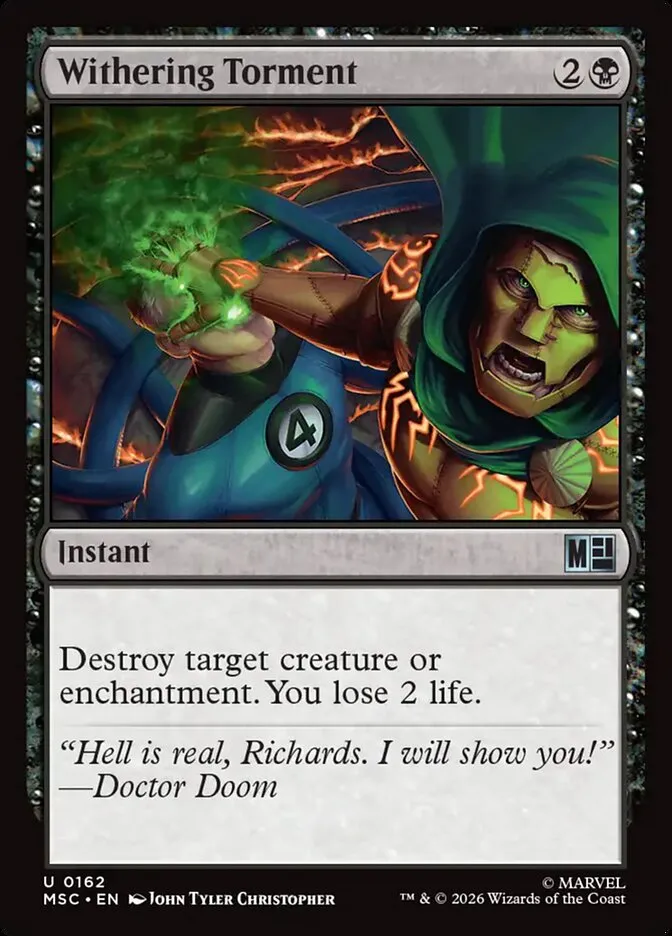 2026 Marvel Super Heroes Commander Withering Torment uncommon #162 uncommon card image