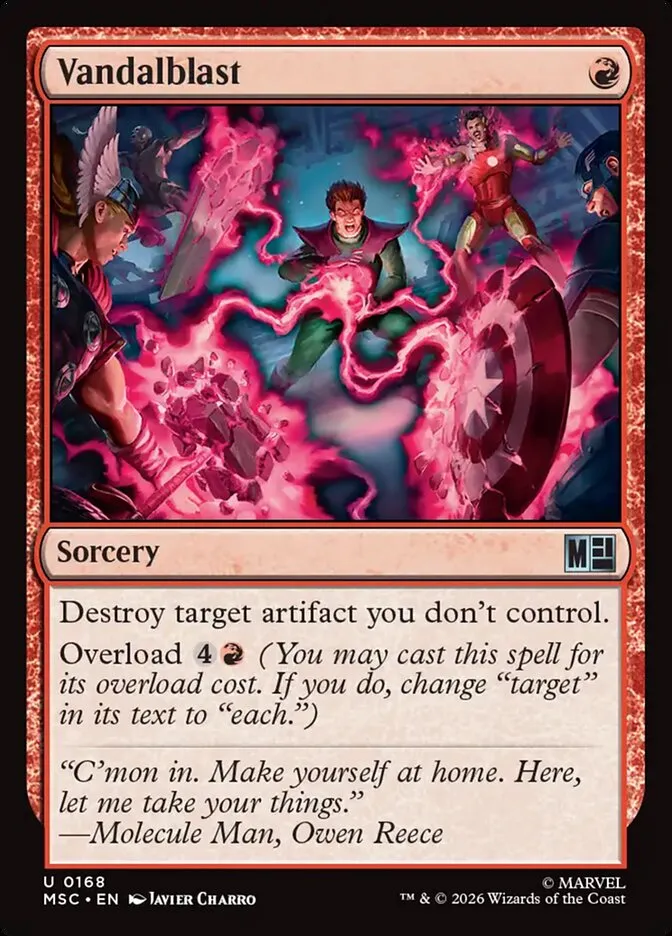 2026 Marvel Super Heroes Commander Vandalblast uncommon #168 uncommon card image