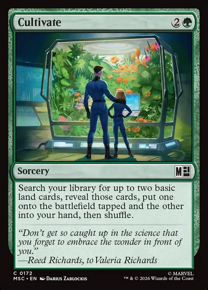 2026 Marvel Super Heroes Commander Cultivate common #172 common card image