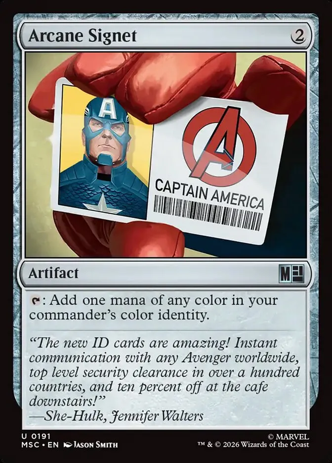 2026 Marvel Super Heroes Commander Arcane Signet #191 uncommon card image