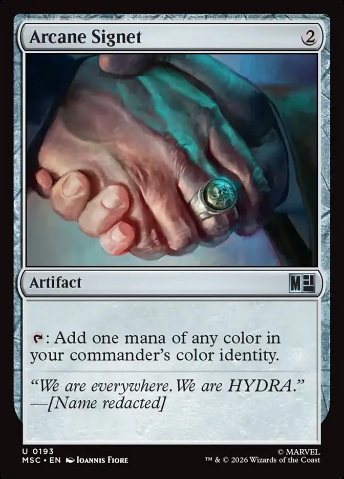 2026 Marvel Super Heroes Commander Arcane Signet #193 uncommon card image