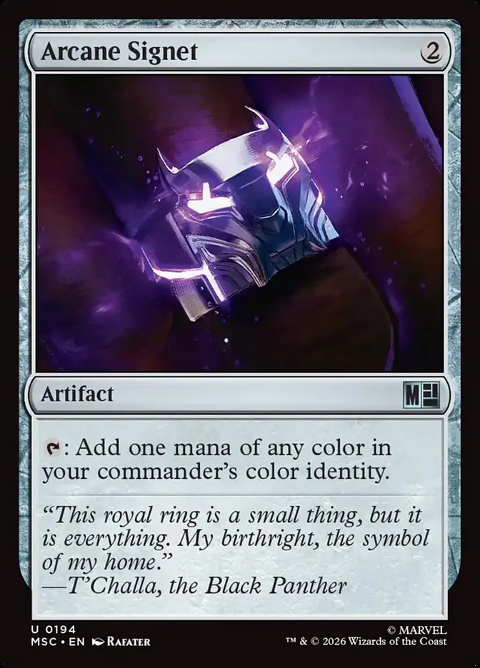 2026 Marvel Super Heroes Commander Arcane Signet #194 uncommon card image