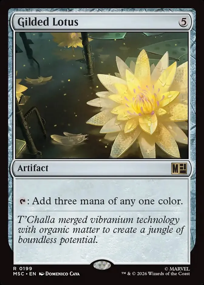 2026 Marvel Super Heroes Commander Gilded Lotus #199 rare card image
