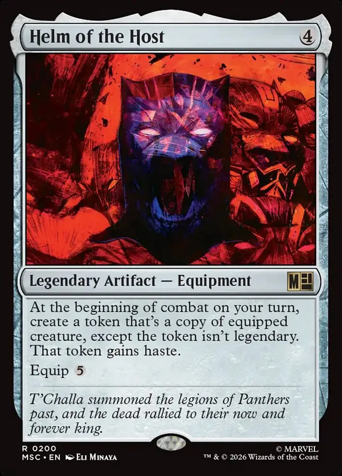 2026 Marvel Super Heroes Commander Helm of the Host #200 rare card image