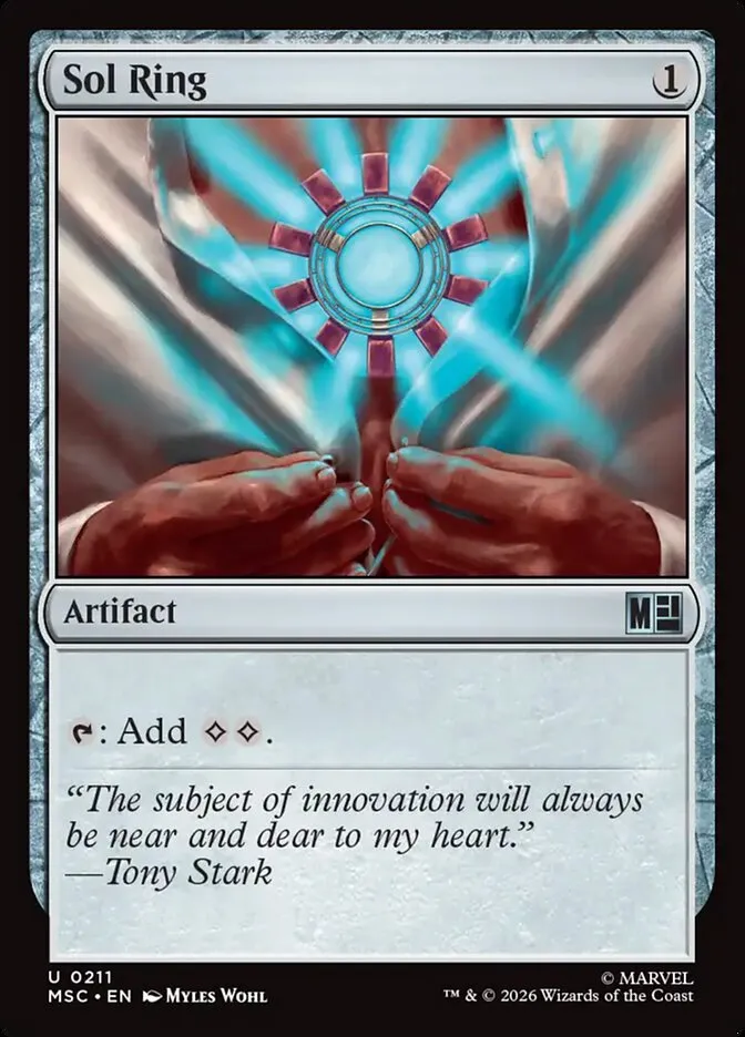 2026 Marvel Super Heroes Commander Sol Ring uncommon #211 uncommon card image