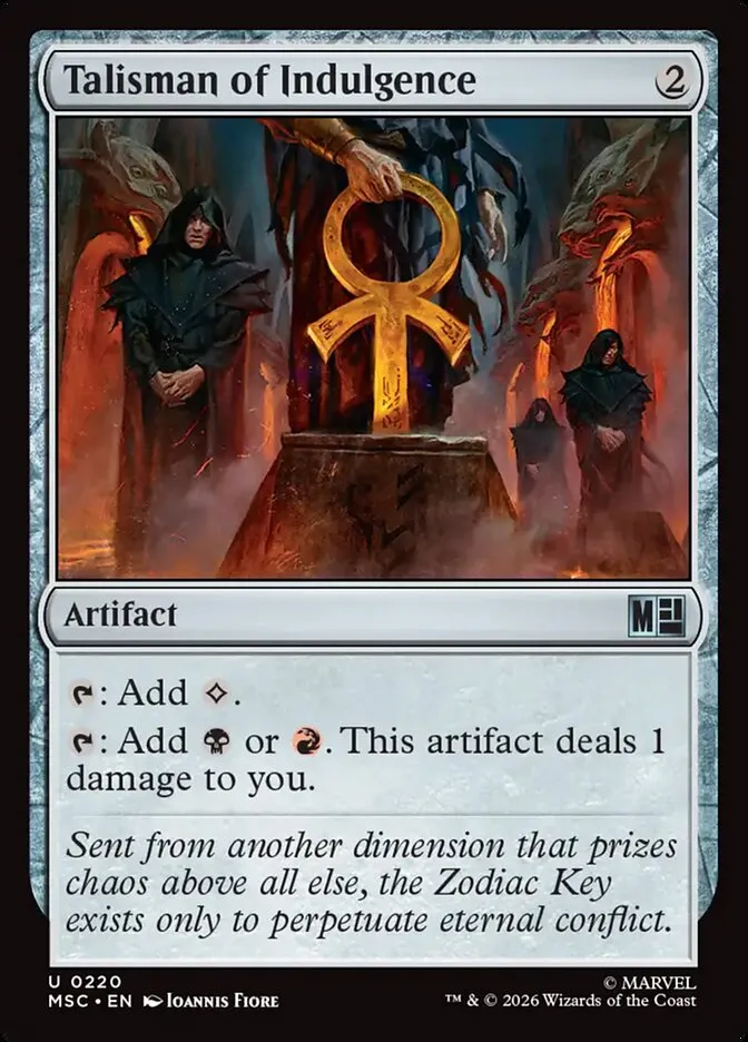 2026 Marvel Super Heroes Commander Talisman of Indulgence #220 uncommon card image