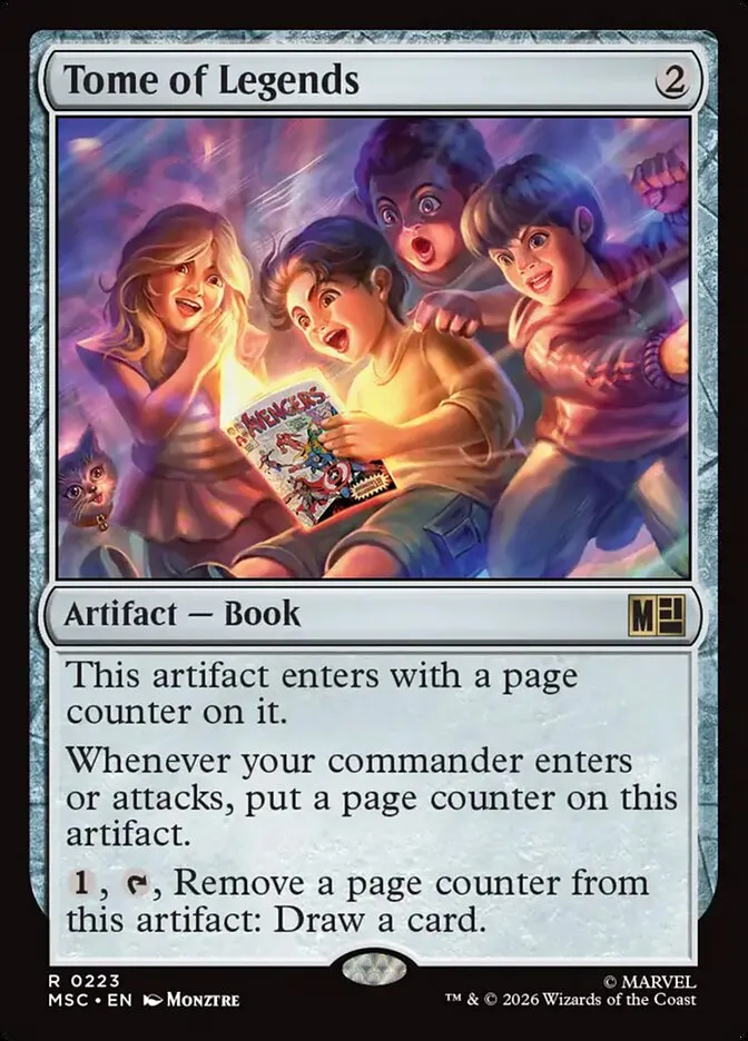 2026 Marvel Super Heroes Commander Tome of Legends #223 rare card image