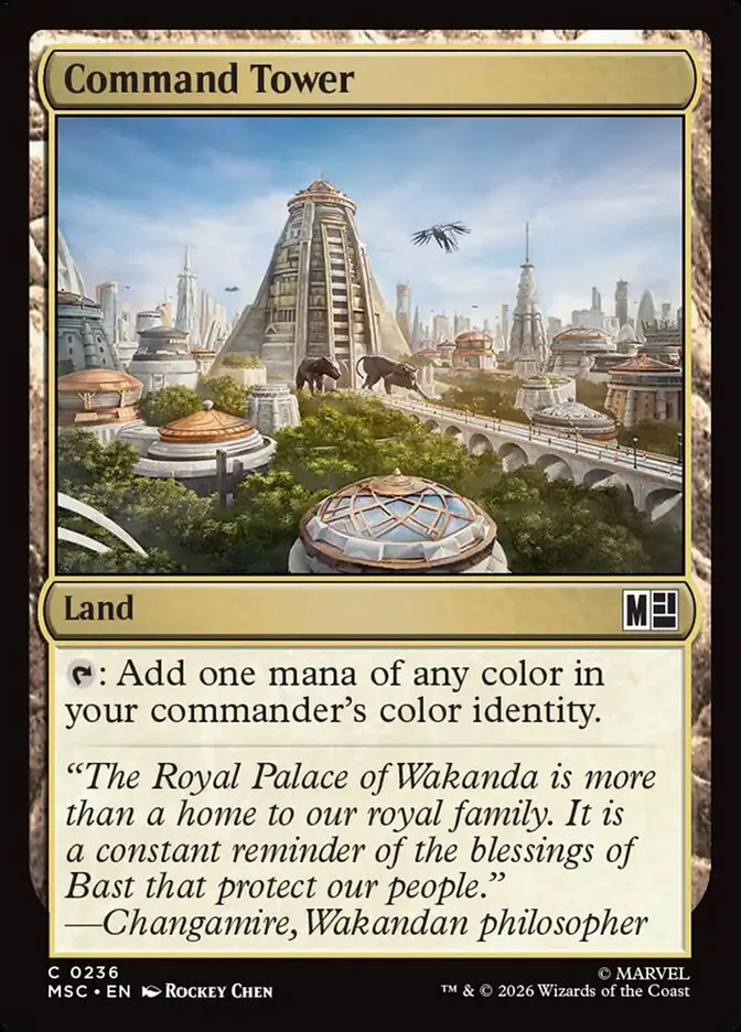 2026 Marvel Super Heroes Commander Command Tower common #236 common card image