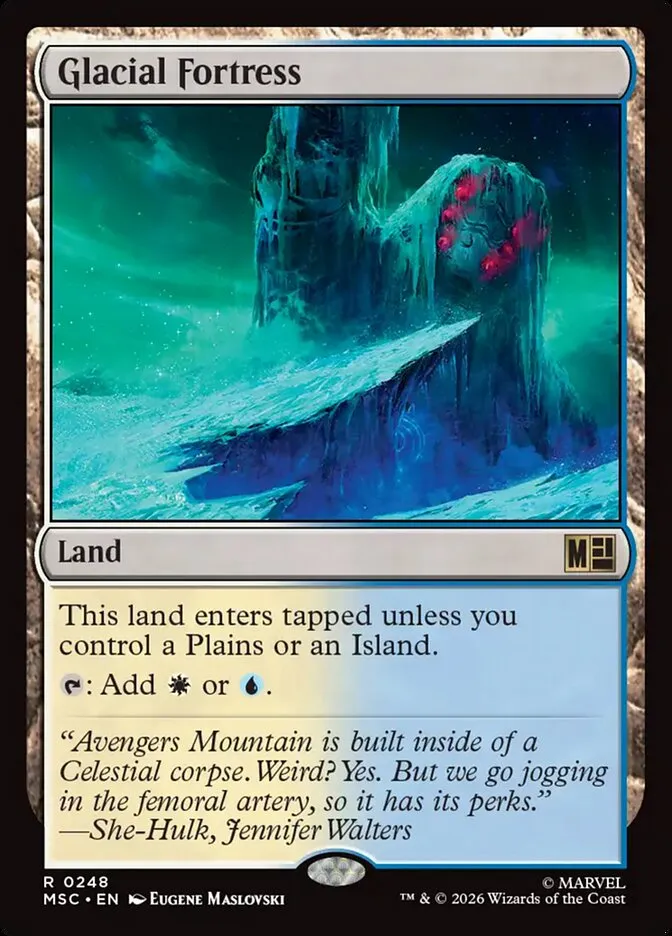 2026 Marvel Super Heroes Commander Glacial Fortress #248 rare card image