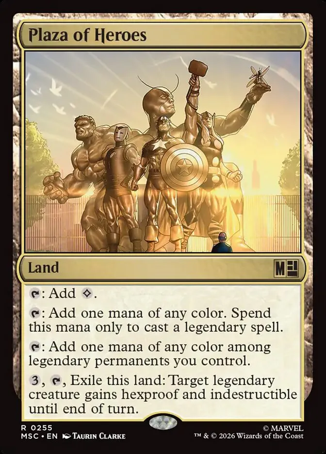 2026 Marvel Super Heroes Commander Plaza of Heroes #255 rare card image