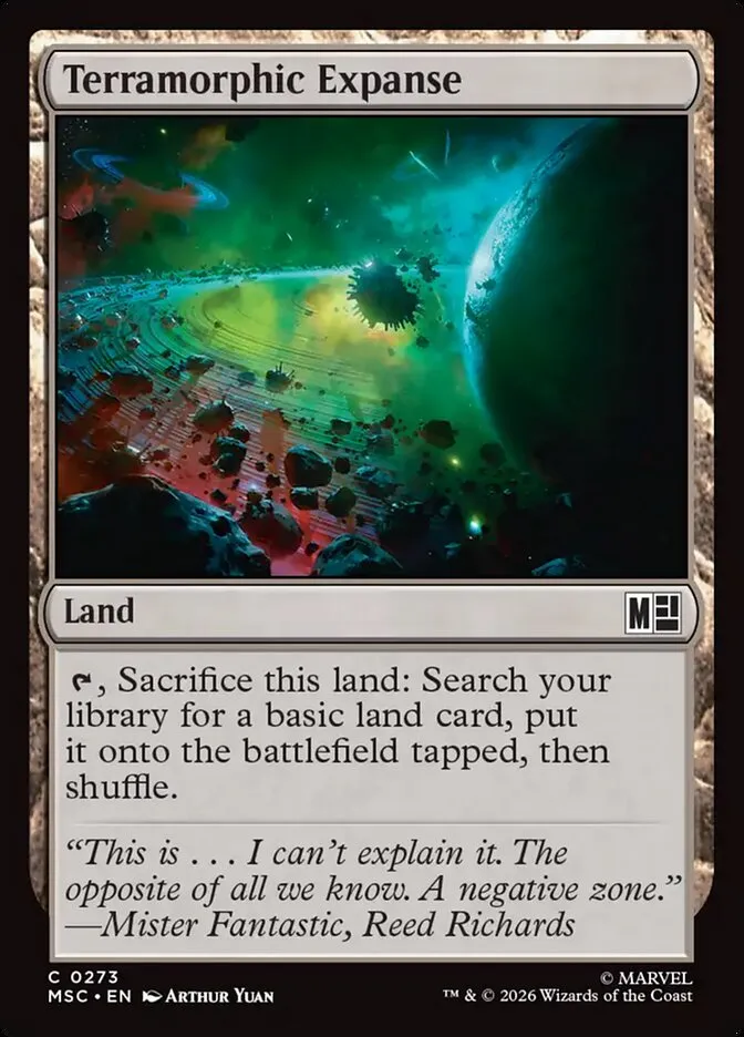 2026 Marvel Super Heroes Commander Terramorphic Expanse common #273 common card image