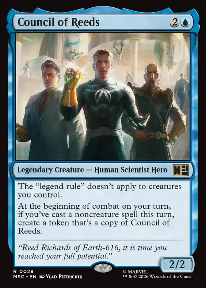 2026 Marvel Super Heroes Commander Council of Reeds rare #28 rare card image