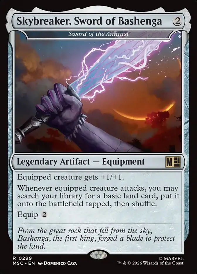 2026 Marvel Super Heroes Commander Sword of the Animist #289 rare card image