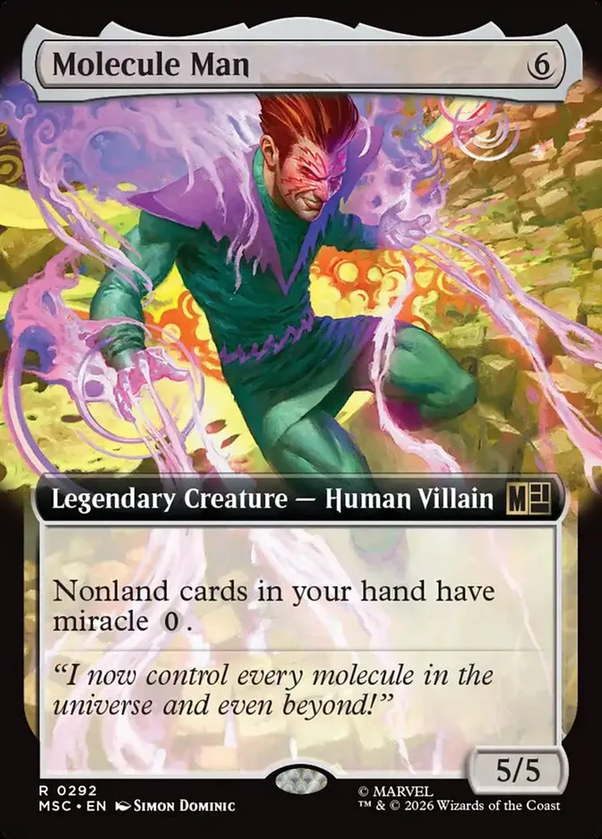 2026 Marvel Super Heroes Commander Molecule Man #292 rare card image